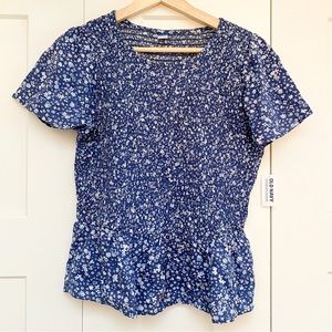 Old Navy Short Sleeve Smocked Top